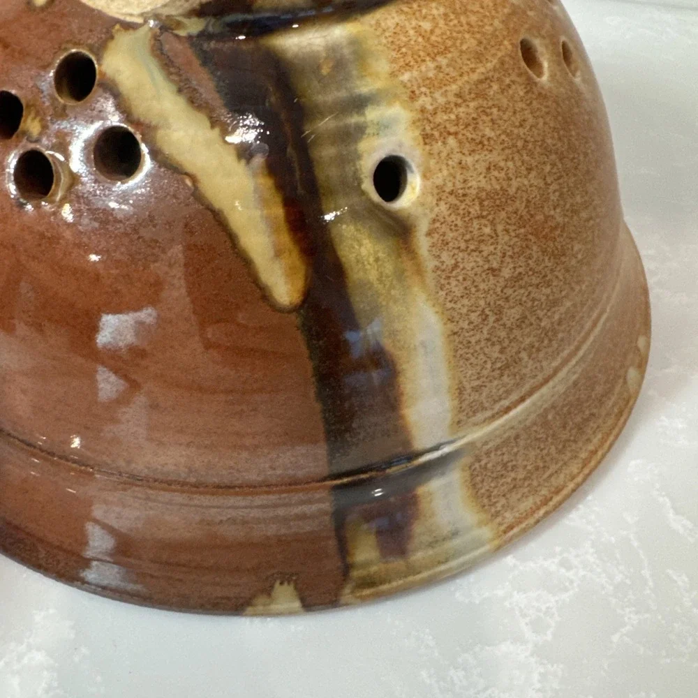 Sunset Canyon Pottery Berry Bowl Colander • Handmade Ceramic